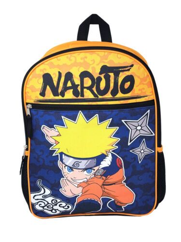 Photo 1 of Naruto Anime Backpack 16" Ninja Hidden Leaf Uzumaki Clan Boys