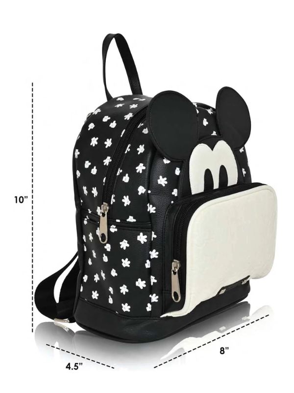 Photo 2 of Disney Mickey Mouse Youth Mini Backpack
Featuring Mickey Mouse! Stylish and sleek mini backpack made from Vegan Leather and Nylon Materials. 
Officially Licensed Product
Dimensions: Width 9", Depth 5"