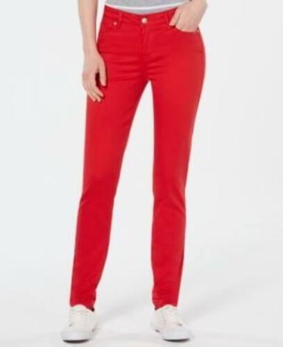 Photo 1 of SIZE 0/24 Celebrity Pink Juniors' High-Rise Colored Skinny Ankle Jeans Fire