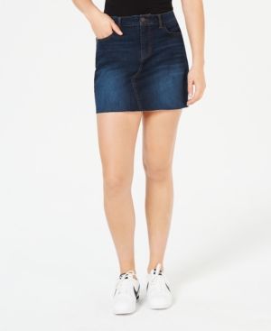 Photo 1 of SIZE 5 Vanilla Star Juniors' Ripped Denim Mini Skirt