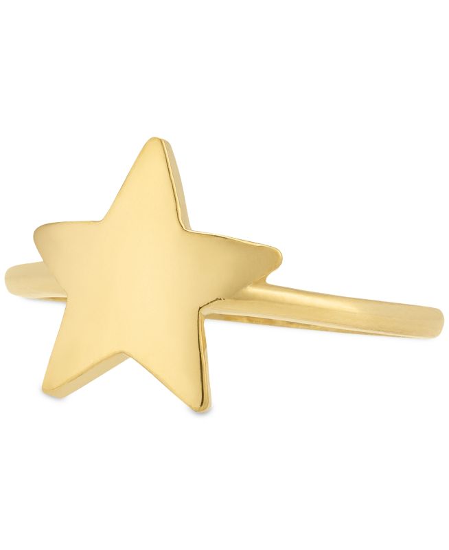 Photo 1 of SIZE 7 Sarah Chloe Star Stackable Ring in 14k Gold-Plated Sterling Silver