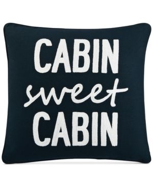 Photo 1 of Lacourte Cabin Sweet Cabin 20 Square Decorative Pillow, Created for Macy's GREEN