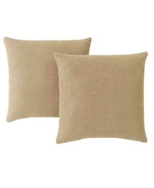 Photo 1 of Infinity Home 2pk 18? Square Faux Linen Decorative Pillow Tan