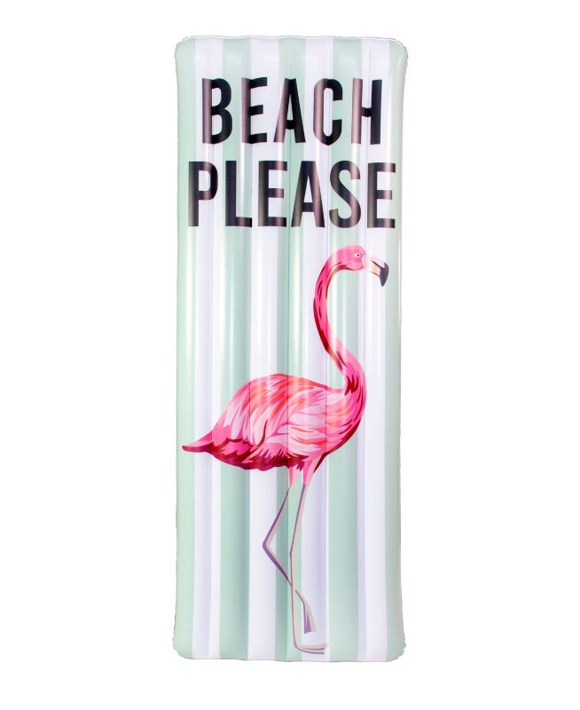 Photo 1 of Poolcandy Deluxe 'Beach Please' Pool Raft
Product dimensions - 74" L x 30" W x 5.5" H
Product weight - 2 lbs
Holds up to 250 lbs
Ages 6 and up