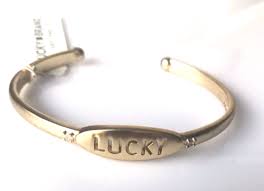 Photo 1 of Lucky Brand Love Cuff Bracelet, Gold Tone, One Size