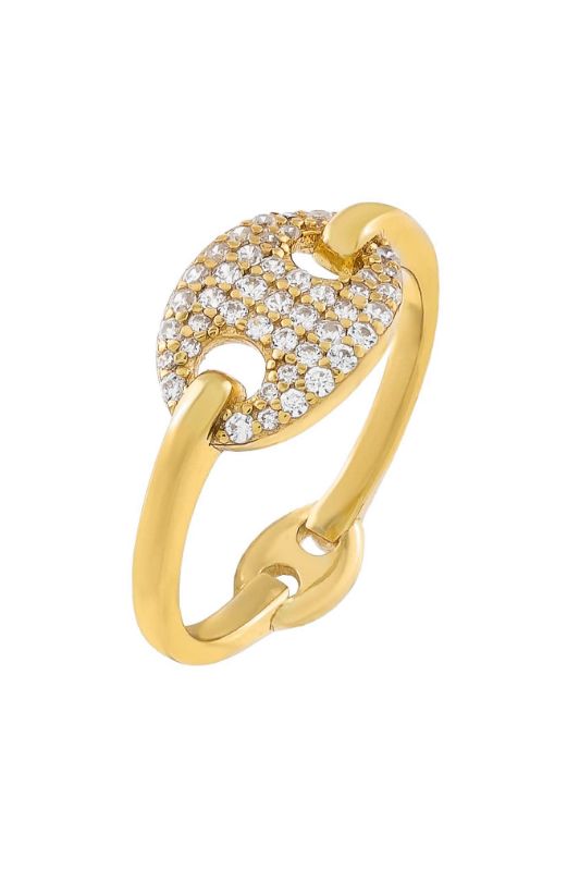 Photo 1 of Adina's Jewels Mariner Link Ring in Gold at Nordstrom, Size 6