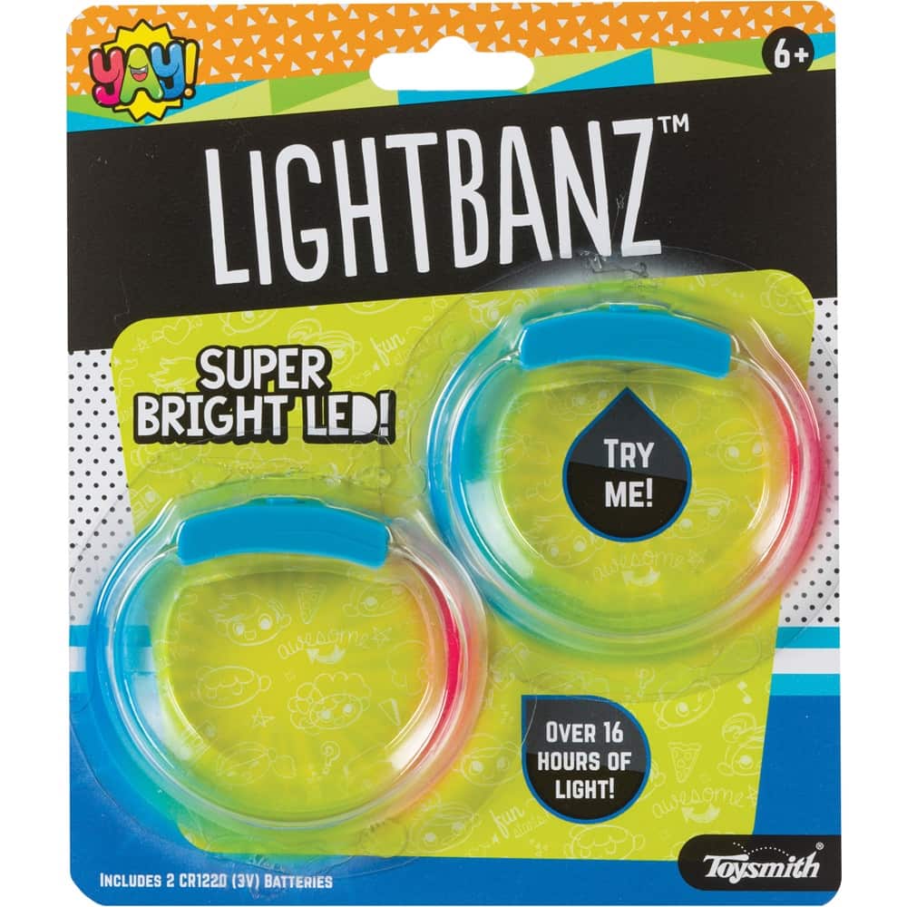 Photo 1 of Toysmith YAY! Lightbanz (2 Pack, Colors 