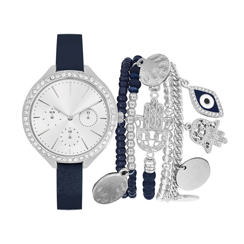 Photo 1 of JESSICA CARLYLE Women's Blue Bracelet Watch Set