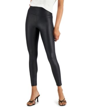 Photo 1 of SIZE XS INC Women's Shine Compression Legging Deep Black