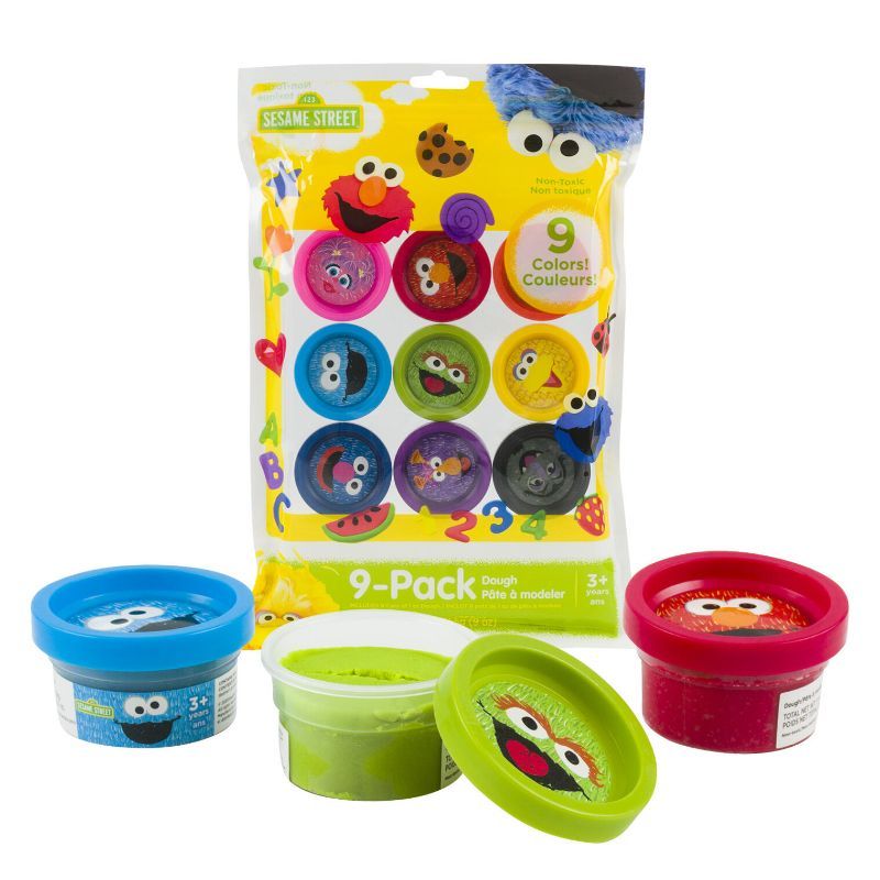 Photo 1 of 9pk Sesame Street Non Toxic Dough Set (9 cans of 1oz each)