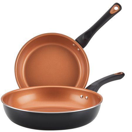 Photo 1 of Farberware Skillet Set 2-pc. Aluminum Dishwasher Safe Non-Stick Skillet