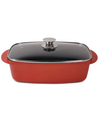 Photo 1 of Sedona Pro 5.5-Qt. Aluminum Multi-Purpose Roaster with Lid
The durable cast aluminum design can be used as a Dutch oven braising pan or casserole dish for endless versatility. Approx. dimensions: 15.75 L x 9.06 W x 4.32 H Approx. capacity: 5.5-quarts Stur