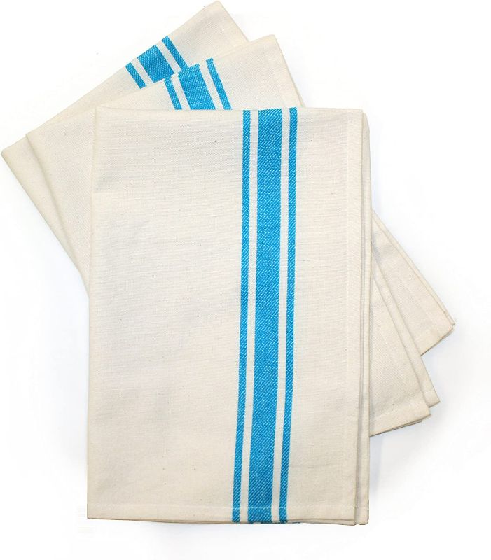 Photo 1 of Aunt Martha's Turquoise Striped Dish Towels