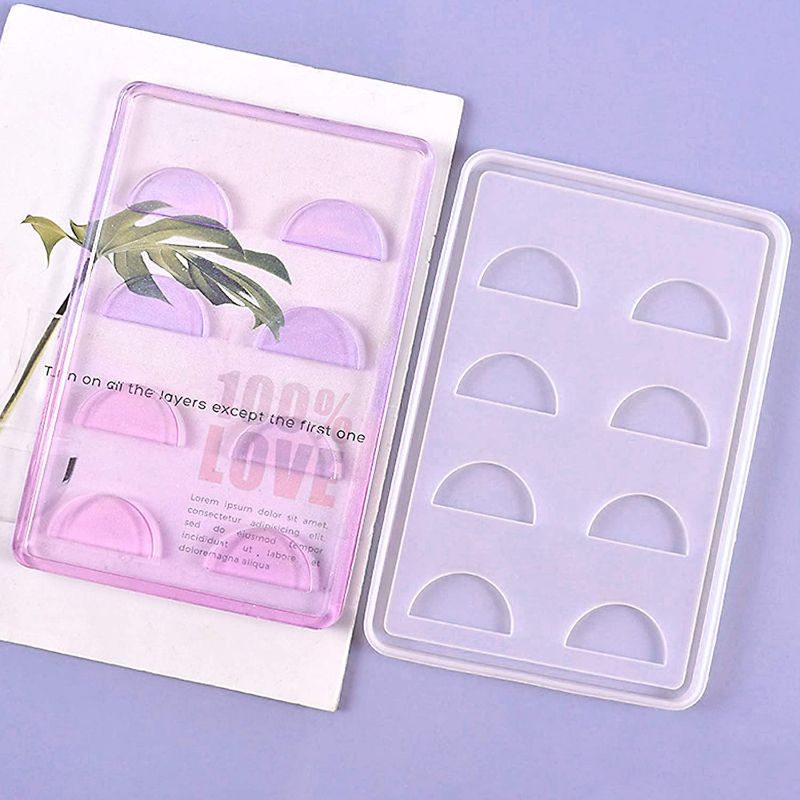 Photo 1 of Eyelash Display Tray Resin Mold,Eyelash Holder Silicone Mold False Eyelash Storage Box Case Epoxy Casting Mold Cosmetic Care Container Silicone Resin Mold for DIY Crafts Home Decorate New