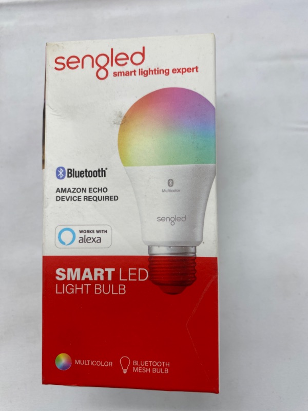 Photo 7 of Sengled Smart Light Bulbs, Color Changing Alexa Light Bulb Bluetooth Mesh, Smart Bulbs That Work with Alexa Only, Dimmable LED Bulb A19 E26 Multicolor, High CRI, High Brightness, 8.7W 800LM, 1Pack