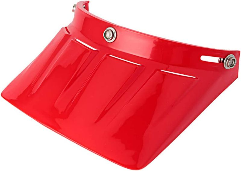 Photo 1 of Chern Yueh 3-Snap Retro Visor Peak Sunshield for Motorcycle Helmet (Red) NEW 