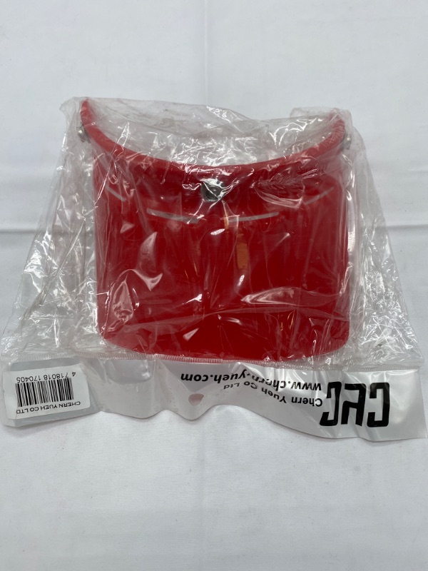 Photo 4 of Chern Yueh 3-Snap Retro Visor Peak Sunshield for Motorcycle Helmet (Red) NEW 