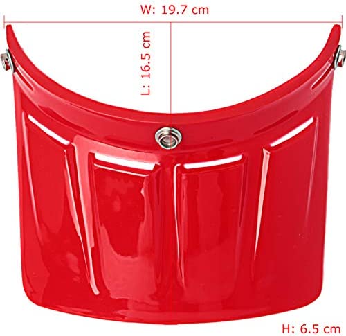 Photo 2 of Chern Yueh 3-Snap Retro Visor Peak Sunshield for Motorcycle Helmet (Red) NEW 