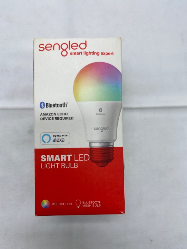 Photo 6 of Sengled Smart Light Bulbs, Color Changing Alexa Light Bulb Bluetooth Mesh, Smart Bulbs That Work with Alexa Only, Dimmable LED Bulb A19 E26 Multicolor, High CRI, High Brightness, 8.7W 800LM, 1Pack