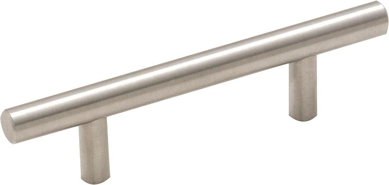 Photo 1 of Amerock | Cabinet Pull | Stainless Steel | 3 inch (76 mm) Center to Center | Bar Pulls | 1 Pack | Drawer Pull | Drawer Handle | Cabinet Hardware NEW 