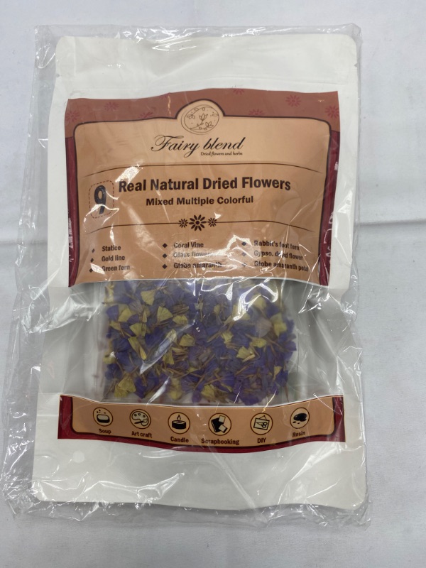 Photo 1 of 9 Fairy Blend Natural Dried Flowers Mixed Multiple Colorful New 