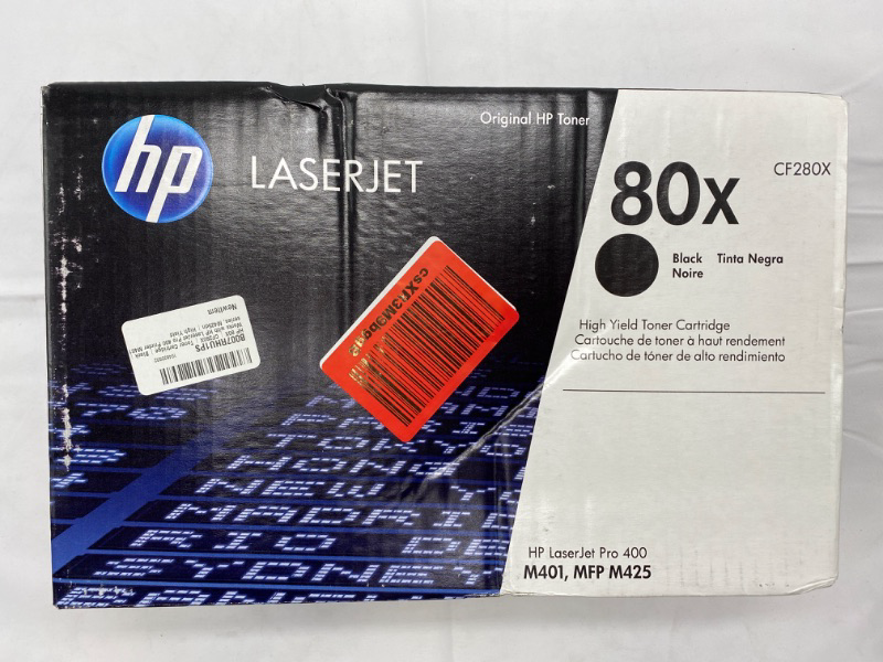 Photo 3 of Original HP 80X Black High-yield Toner Cartridge | Works with HP LaserJet Pro 400 M401 Series, HP LaserJet Pro 400 MFP M425 Series | CF280X NEW 