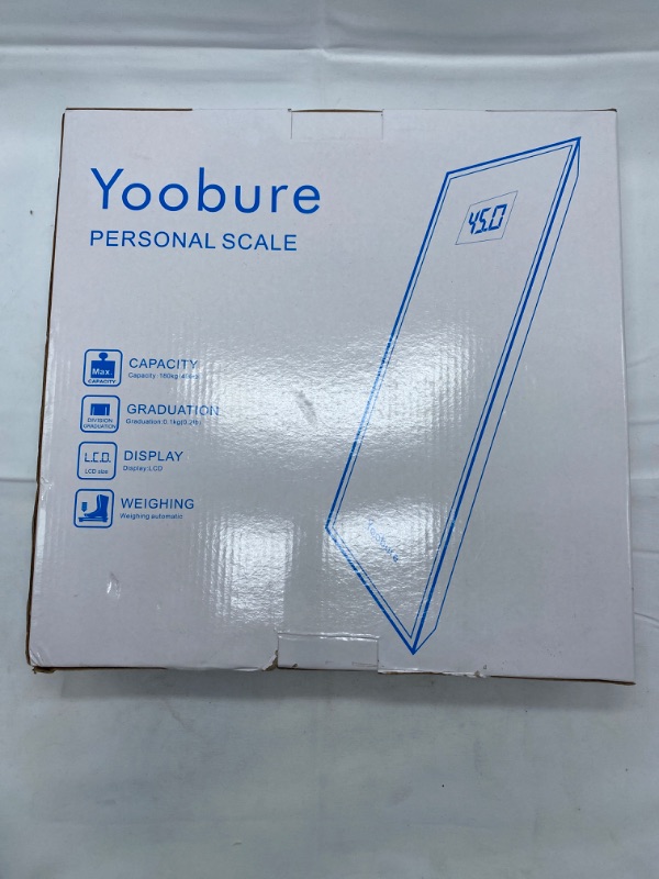 Photo 1 of Bathroom Scale for Body Weight, Digital Weighing Machine for People, Accurate & Large LCD Backlight Display, 6mm Tempered Glass, 400 lbs NEW 