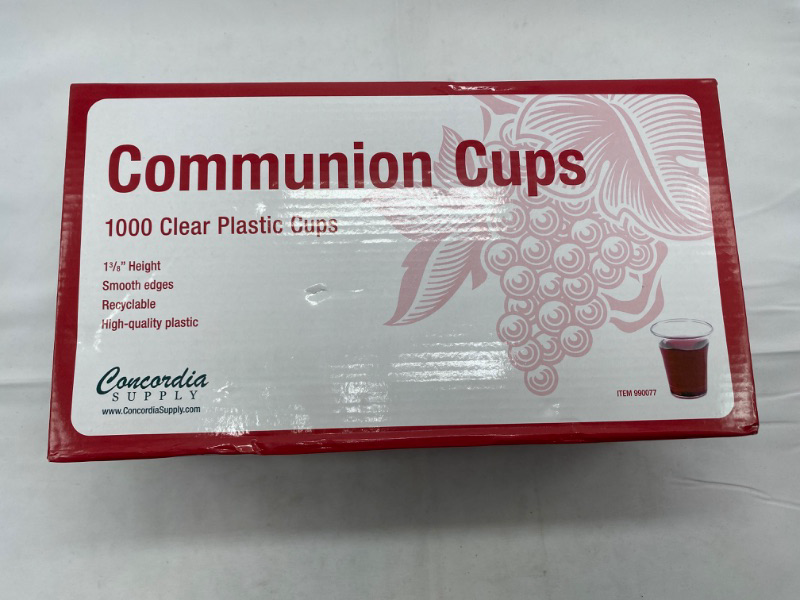 Photo 4 of Concordia Supply Communion Cups - Premium Disposable - Box of 1000 - Fits Standard Holy Communion Trays 1-3/8-inch NEW 