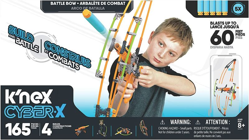 Photo 1 of K'NEX K-Force Battle Bow Build and Blast Set , Blue NEW