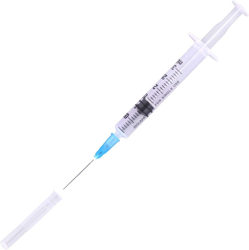 Photo 2 of Brandzig 3ml Syringe with Needle - 23G, 1" Needle (100-Pack) New 
