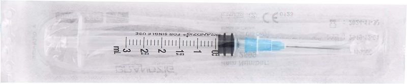 Photo 3 of Brandzig 3ml Syringe with Needle - 23G, 1" Needle (100-Pack) New 