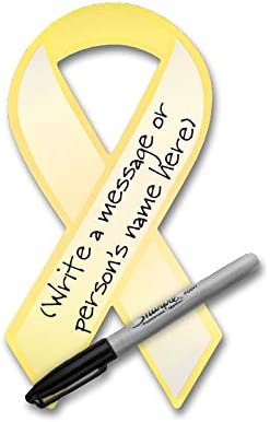 Photo 1 of Gold Ribbon Shaped Paper Ribbons – Gold Paper Awareness Ribbons for Childhood Cancer, Neuroblastoma Cancer, COPD Awareness, Awareness Campaigns, Fundraising, Decorating, & More! (1 Pack of 50) NEW 