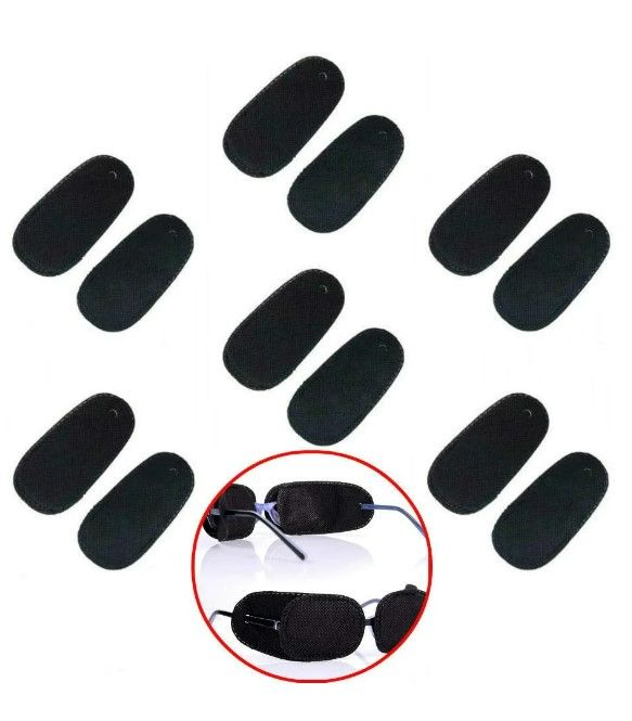 Photo 1 of AKOAK 12 Pcs/Pack Black Kids Eye Patches for Glasses to Treat Lazy Eye/Amblyopia/Strabismus NEW 