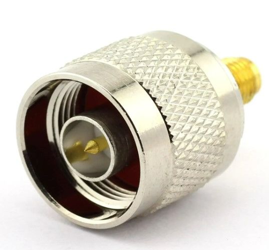 Photo 1 of DGZZI 2-Pack N Male to RP SMA Female RF Coaxial Adapter N to SMA Coax Jack Connector New 