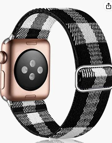 Photo 1 of Vcegari Compatible with Apple Watch 38mm 40mm 42mm 44mm, Adjust Sport Elastic Band Nylon Replacement Wristband New 