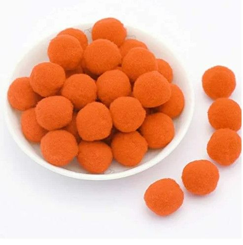 Photo 1 of YYCRAFT 60pcs Craft Firm Pom Pom Balls 1.25 Inch Pom Poms,Orange NEW 