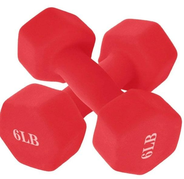 Photo 1 of SMIDOW Hand Weights Dumbbell Set - Set of 2 Neoprene Coated Free Weights Set with Hex Shape, Exercise & Fitness Equipment for Home Gym Workouts Strength Training for Women Men Kids NEW 