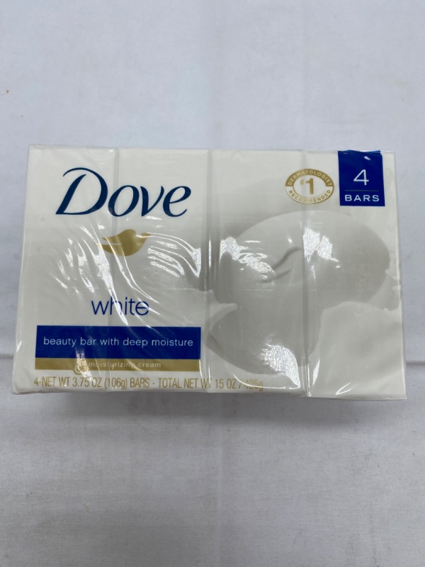 Photo 2 of Dove Original Beauty Bar With Deep Moisture 3.75 oz 4 Bars NEW 