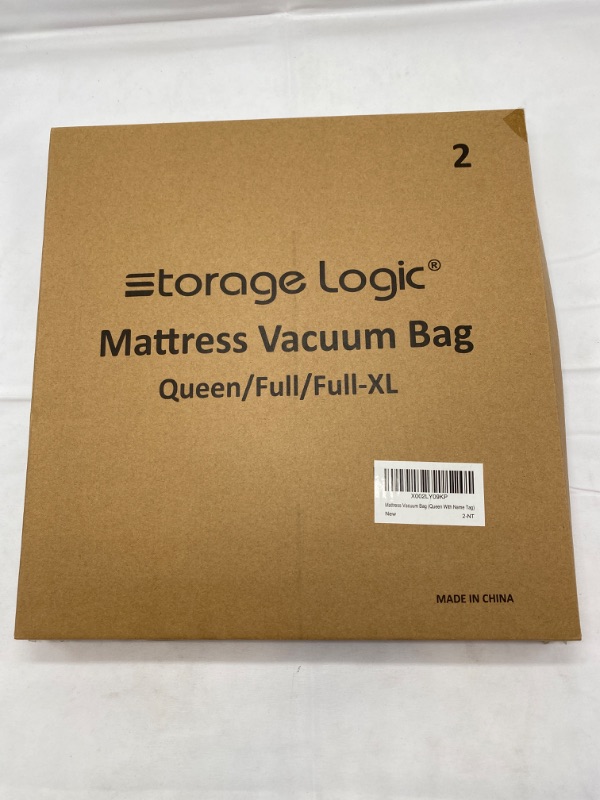 Photo 3 of Foam Mattress Vacuum Bag (Queen/Full/Full XL) with Straps and 5 Name Tag Stickers, Moving, Sealable Bag for Mattresses, Double Zip and Leakproof Valve NEW 