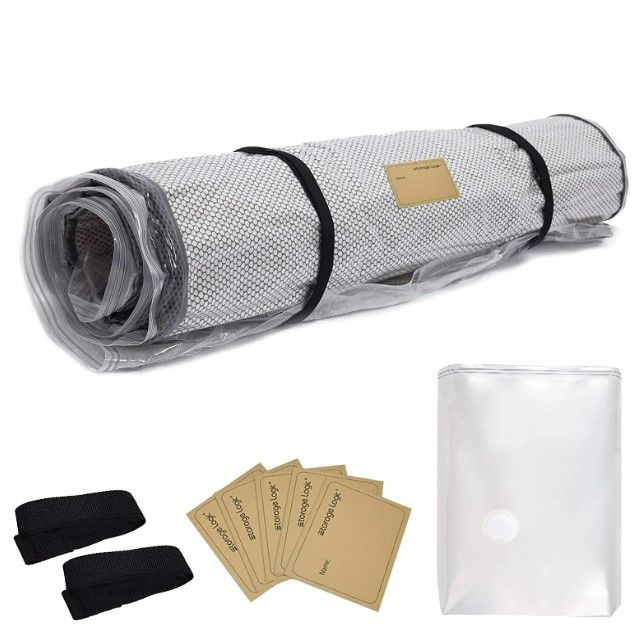 Photo 1 of Foam Mattress Vacuum Bag (Queen/Full/Full XL) with Straps and 5 Name Tag Stickers, Moving, Sealable Bag for Mattresses, Double Zip and Leakproof Valve NEW 