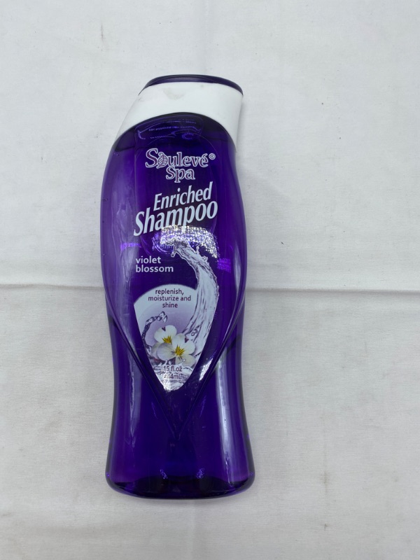 Photo 1 of Souleve Spa Enriched Shampoo Violet Blossom 15fl oz NEW 