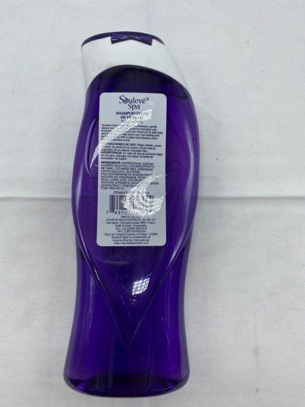 Photo 2 of Souleve Spa Enriched Shampoo Violet Blossom 15fl oz NEW 