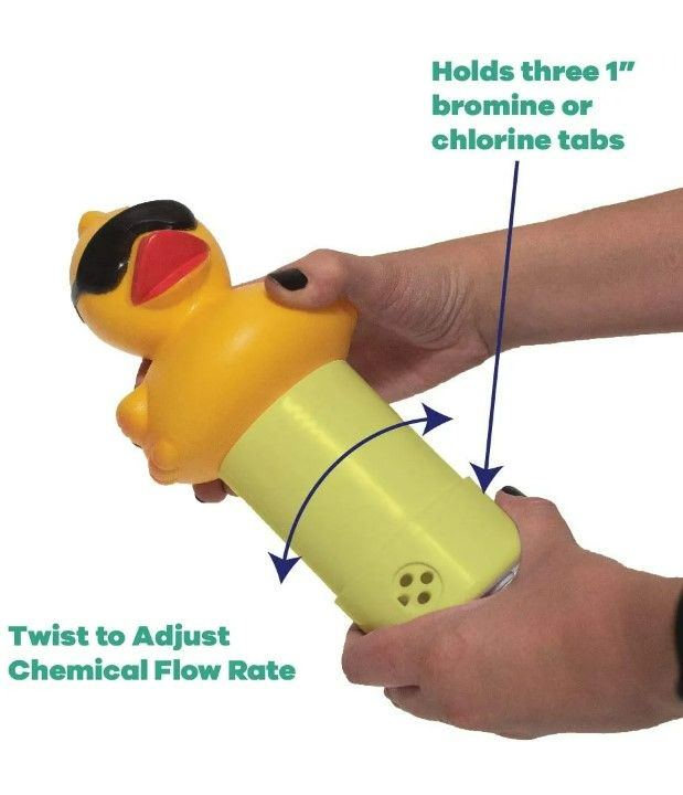 Photo 3 of GAME 17201-BB Derby Duck Spa Chemical Dispenser, Yellow NEW 