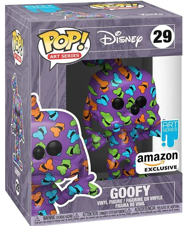 Photo 2 of POP Artist Series: Disney Treasures from The Vault - Goofy, Amazon Exclusive, Multicolor, 4.75 inches (55676) NEW 