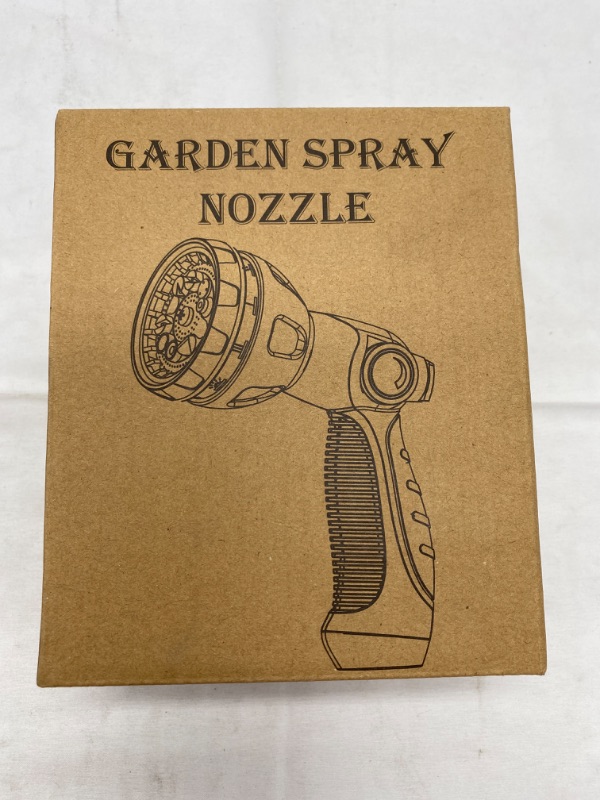 Photo 3 of Garden Hose Nozzle - 10 Adjustable Patterns Metal High Pressure Hose Nozzle, Garden Hose Spray Nozzle with Thumb Control Design, Hose Sprayer for Garden & Lawns Watering, Cleaning, Pets & Car Washing