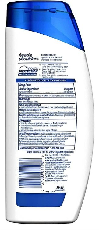 Photo 2 of Head & Shoulders Shampoo Classic Clean 2-In-1 13.5 Ounce NEW 