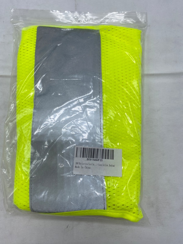 Photo 4 of IDOU Reflective Vest Safety Running Gear with Pocket,High Visibility for Running,Biking,Walking,Women & Men NEW