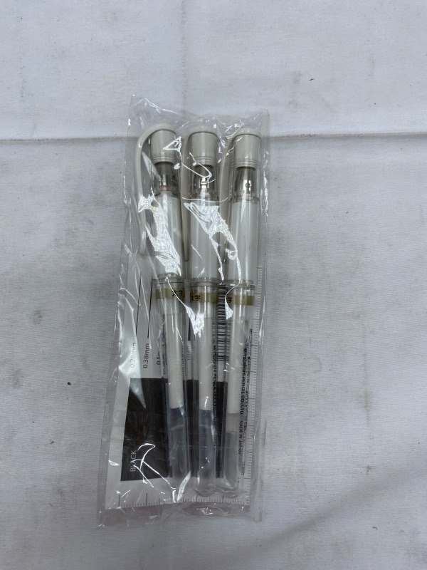 Photo 3 of Uni-Ball UM 153 Signo Broad Point Gel Pen - White - Pack of 3 NEW 