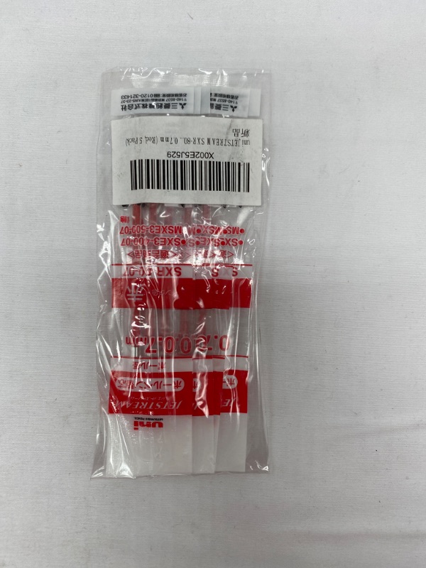 Photo 2 of uni JETSTREAM SXR-80-07 Ballpoint Pen Refills for Multi Pens 0.7mm (Red, 5 Pack) NEW 