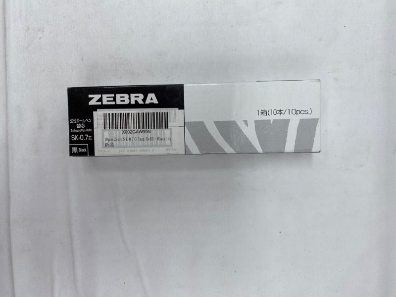Photo 3 of Zebra B-BR-6A-SK-BK Clip-on Oil-Based Ballpoint Pen Refills, SK-0.7 Core, Black, 10 Pieces NEW 